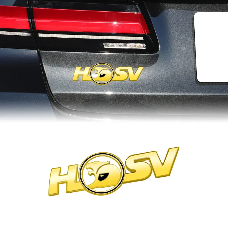 HSV رسالة شعار ملصق ل هولدن ، ثلاثية الأبعاد ديكور السيارة ، معدن الكروم ، شارة الجذع الخلفي ، شعار ل HSV ، أسترا ، كروز ، كابتيفا ، كومودور ، فولكس فاجن ، VX ، VU