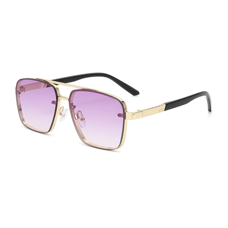 موضة الطيار المعادن النظارات الشمسية النساء الرجال رائعة الفاخرة ظلال السفر القيادة نظارات شمسية سيدة رجل UV400 نظارات واقية #4