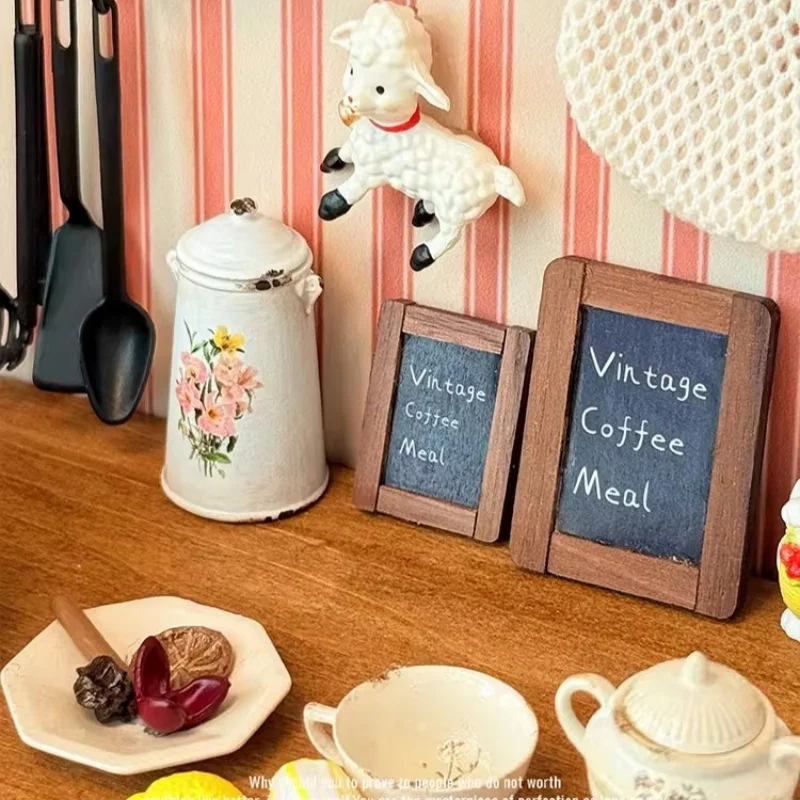 1:6 نموذج صغير بيت الدمية اكسسوارات الأثاث ريترو هوك خزانة المطبخ Bjd Blyth الجندي Lol المنمنمات الدعائم ديكور