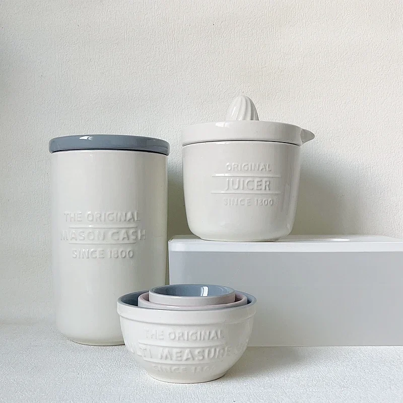 Veteran ceramic baking supplies, set cup cooking measuring bowl kitchen utensils storage bucket