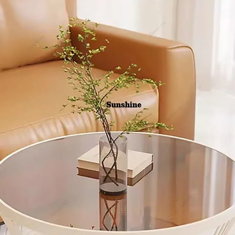 Stolik kawowy z miejscem do przechowywania, nowoczesny, w stylu nordyckim, oszczędzający miejsce, vintage, premium, stolik boczny, estetyczny, prosty, meble do salonu, FT