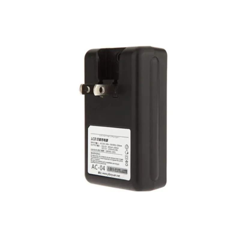 Mobiles Universal-Ladegerät, LCD-Anzeigebildschirm für Mobiltelefone mit USB-Anschluss, EU-USUK-Stecker für Li-Ionen-Akku für Mobiltelefone