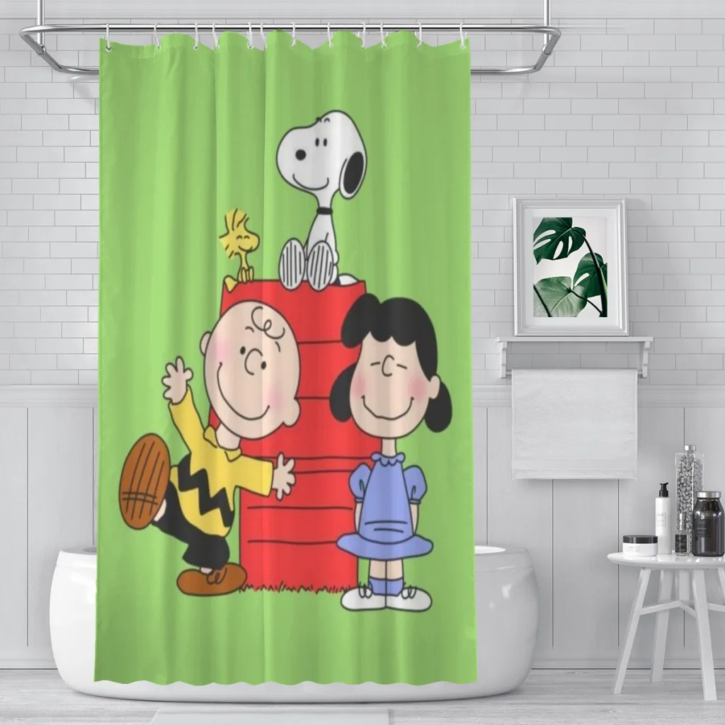 

Shower curtain Bathroom Snoopy decor Modern household curtain Festival gift