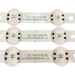 3 PCS Tira Retroiluminação LED para LG 55UK6360PSF 55UK6360 55UK6300 55UK6200 55UK6470 55UK6400 SSC_TRIDENT_55UK63_S SVL550AS48AT5