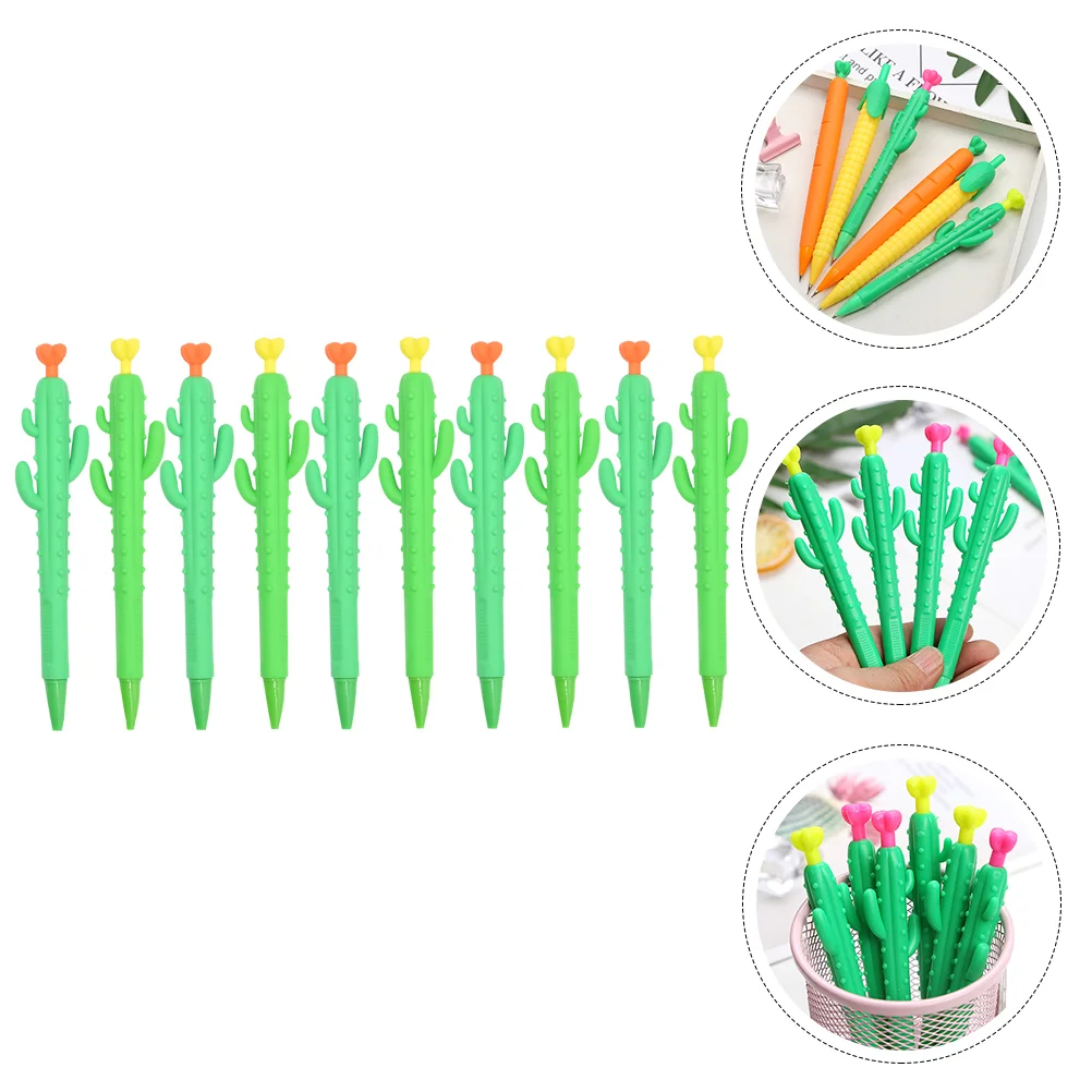 10 Pcs Novelty Pens Mechanical Pencils 0 5 Decorating Stationery Ties 05mm Propelling Plastic