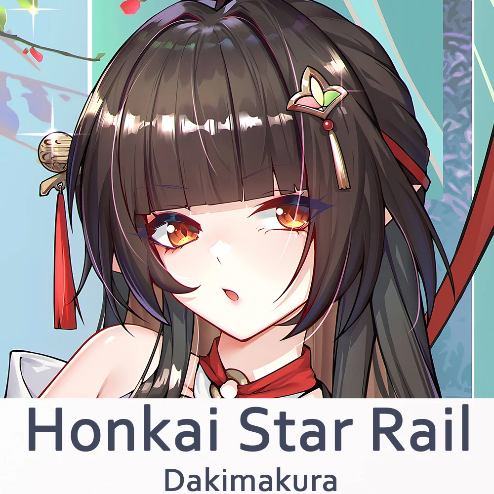 

Honkai Star Rail Lingsha Dakimakura 2WAY обнимающая наволочка для тела аниме наволочка