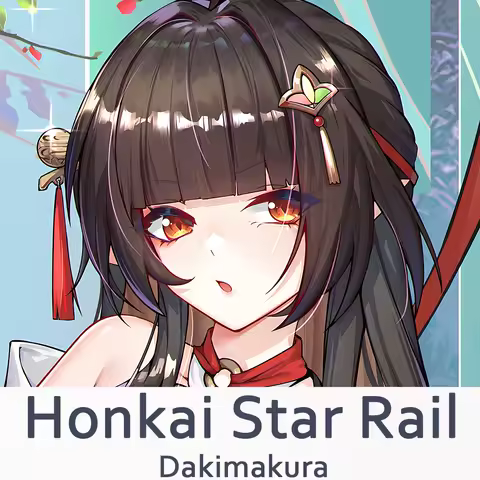Honkai star Rail Lingsha Dakimakura 2WAY Hugging Body Pillow Case Anime Pillow Cushion Cover