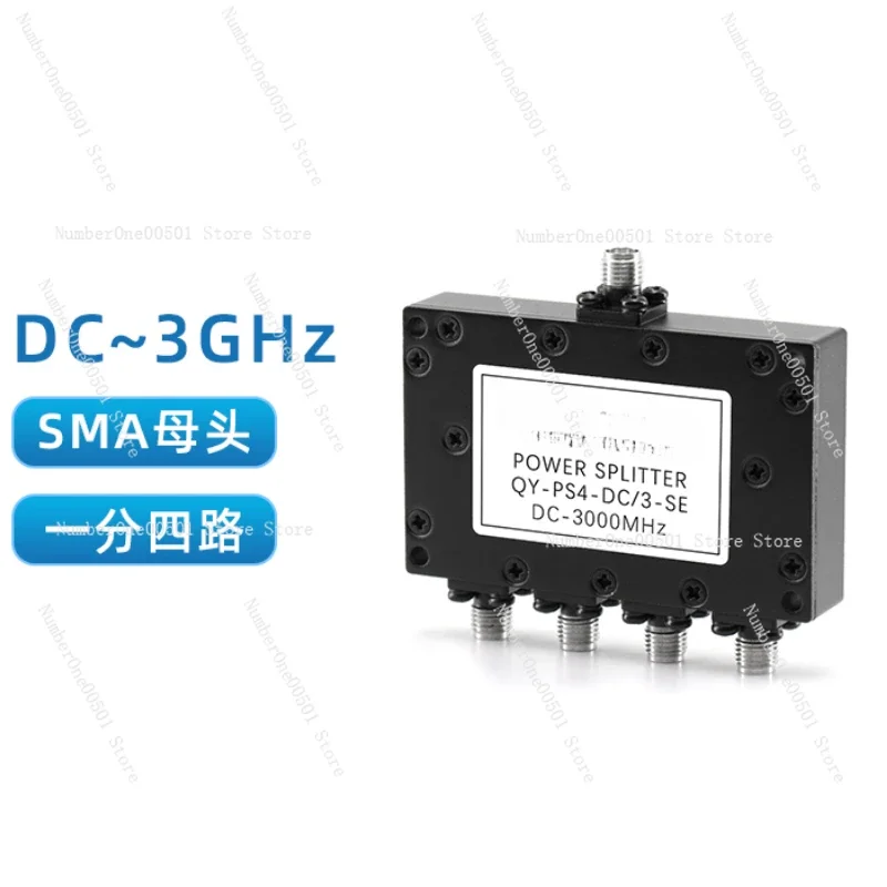 DC-3G Low Frequency Resistance Power Divider SMA One Minute Four 3000M RF Divider Combiner