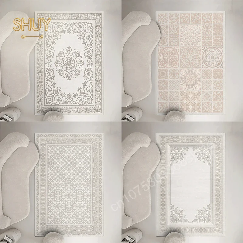 

European Style Large Area Carpet Luxury Living Room Decor Figure Pattern Home Decoration Table Non-slip Floor Mat Lounge Rug