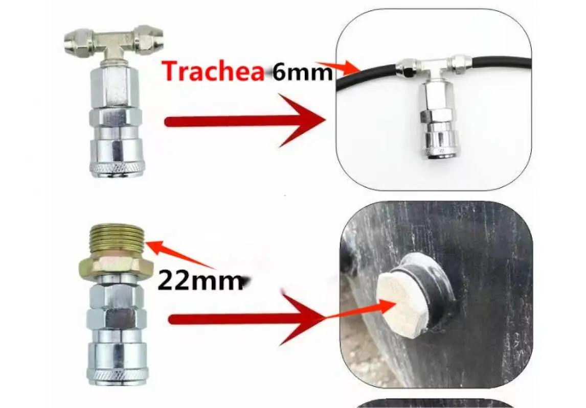 Suitable for Volvo Scania Man Daf Mercedes -Benz Truck Dust Blows Tool Set Hose Air Kit. Air Can and Seat Trachea Connecting Air