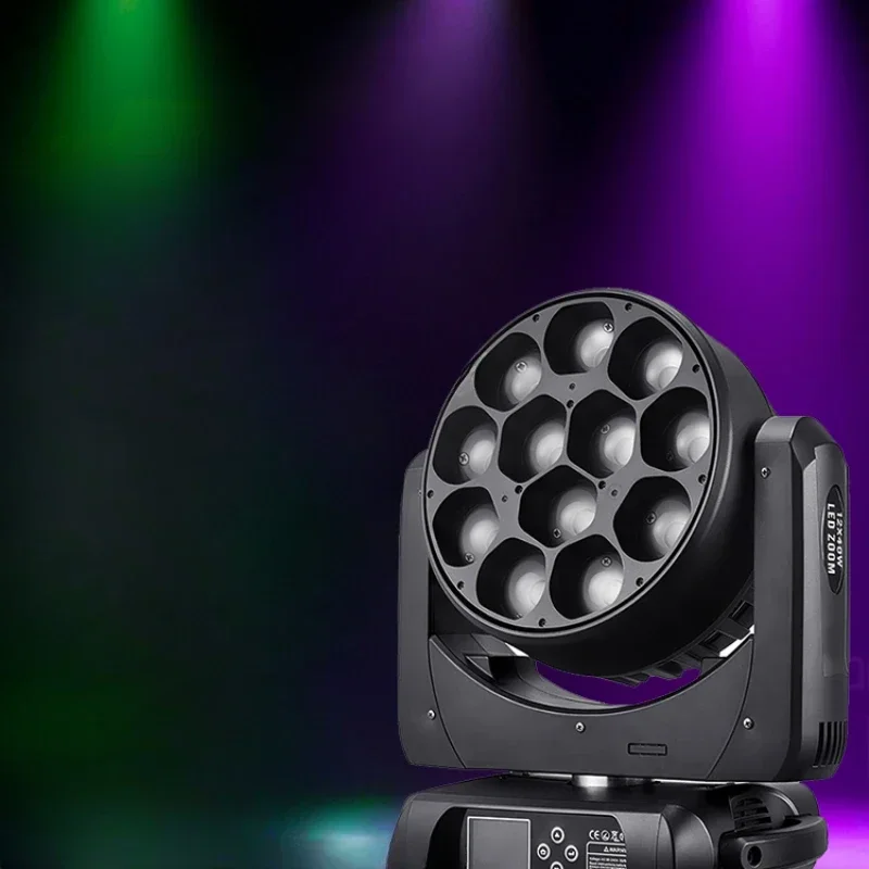 Stage lighting LED12 40W full color point control, shaking head, focusing and dyeing lights, performance bar, wedding