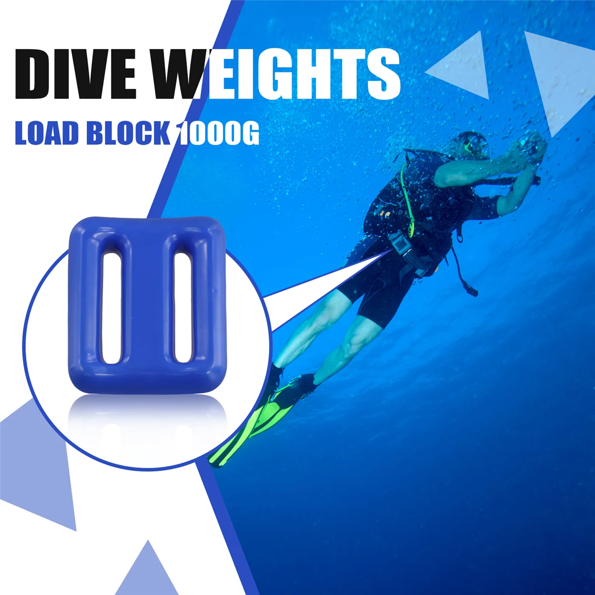 Dive Weights for Scuba Diving Weight Belt Coated Lead Diving Weights Coated Dive Weights, Dive Belt Weights 1000g Blue K