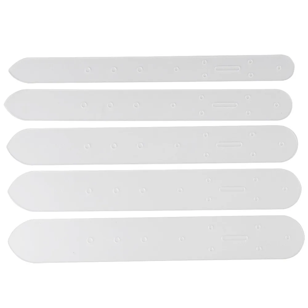 5pcs Translucent Belt Hole Punching Template PVC Material Punching Module Leather Cutting Die 25/30/35/38/40mm Width