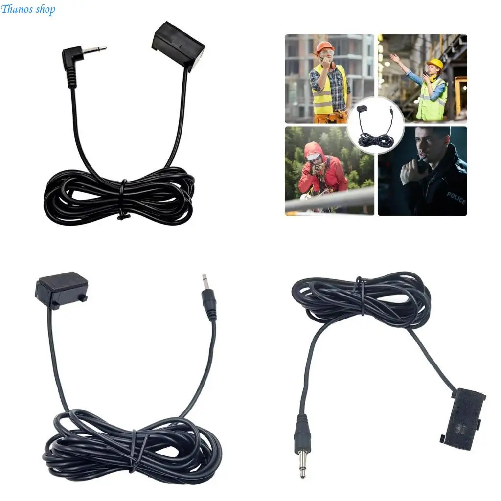 Vehicle Microphone 300cm Length Cable 3.5mm Plug for Wireless and Navigation Use X37A