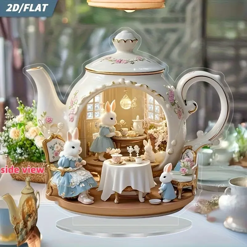 1 Uds. Decoración multifuncional para el hogar con forma de conejo, decoración ideal para días festivos, regalo, decoración del hogar, decoración para la sala de estar