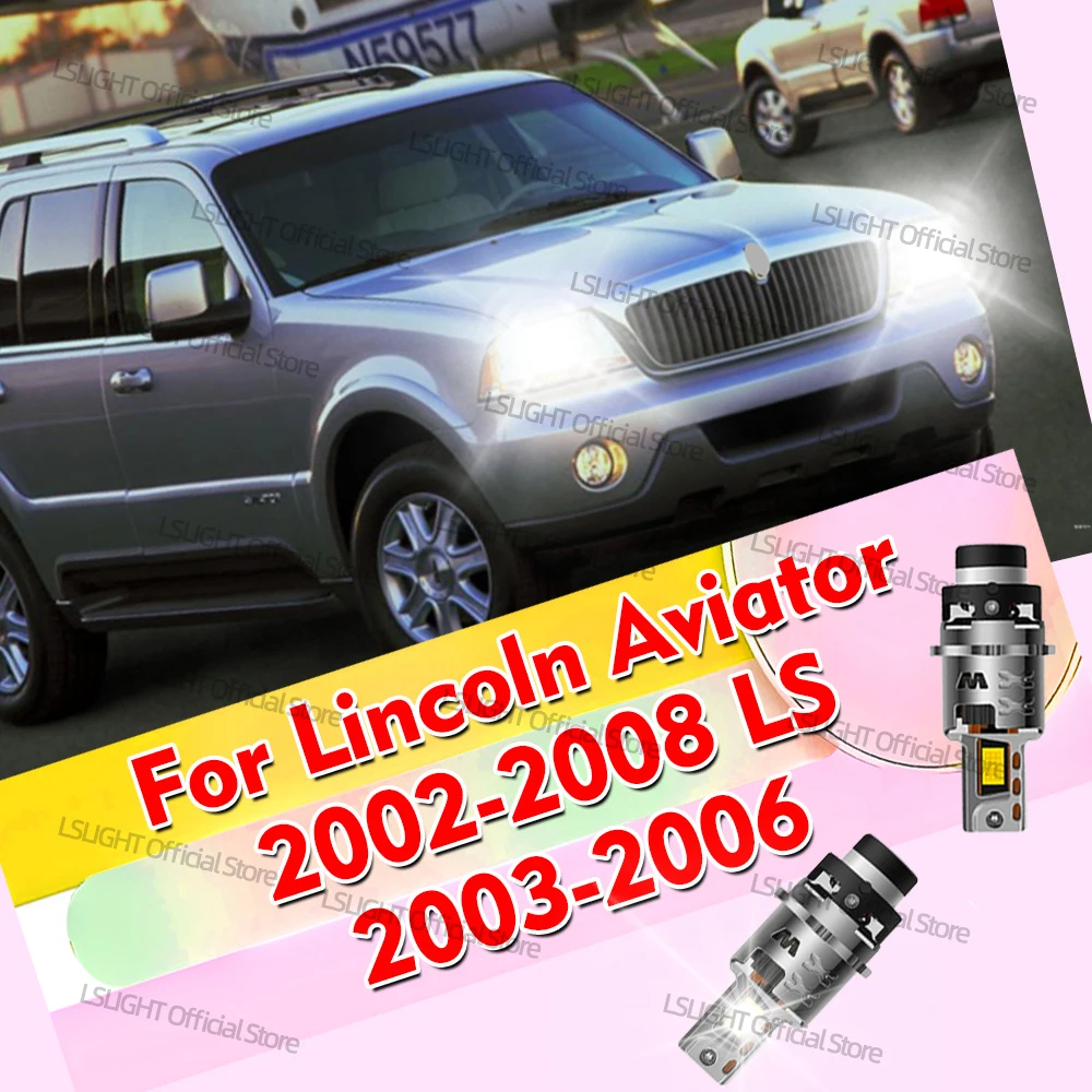 

2x Auto Headlights 30000LM D2S D2R High Power 110W Bulbs 6000K For Lincoln Aviator 2002-2008 For Lincoln LS 2003-2006 2005 2004