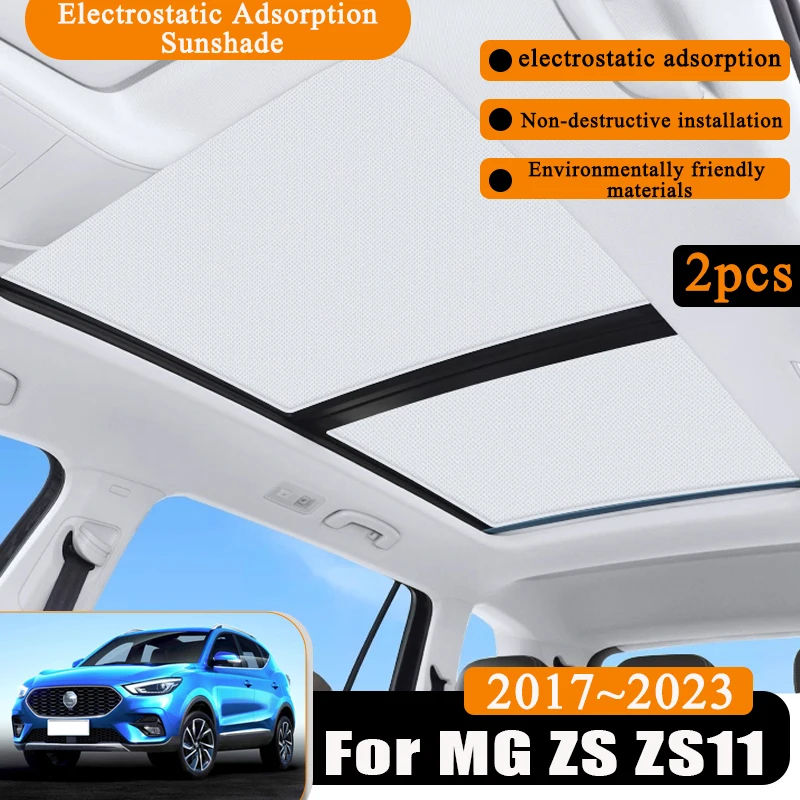 

Electrostatic Adsorption Suitable For MG ZS ZST ZS EV VS Astor ZS11 2017-2023 Car Roof Auto Parts Silicone Sunroof Cover Sticker