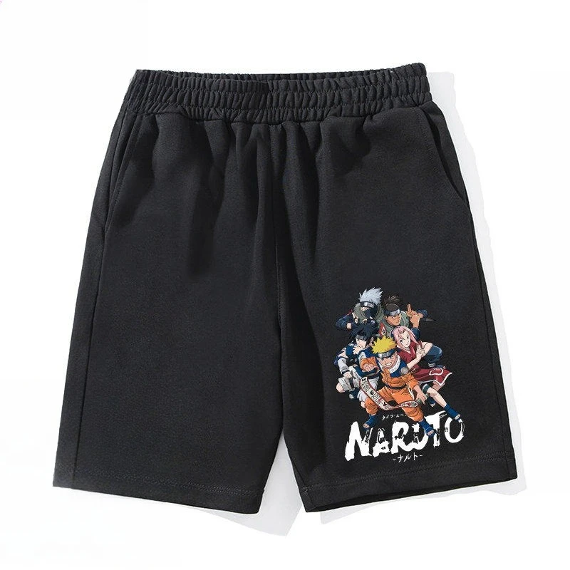 

Шорты Naruto, повседневные брюки, мужские шорты, стильные шорты с изображением Наруто, Саске, Какаши, новинка лета 2026, подходят для использования на открытом воздухе.