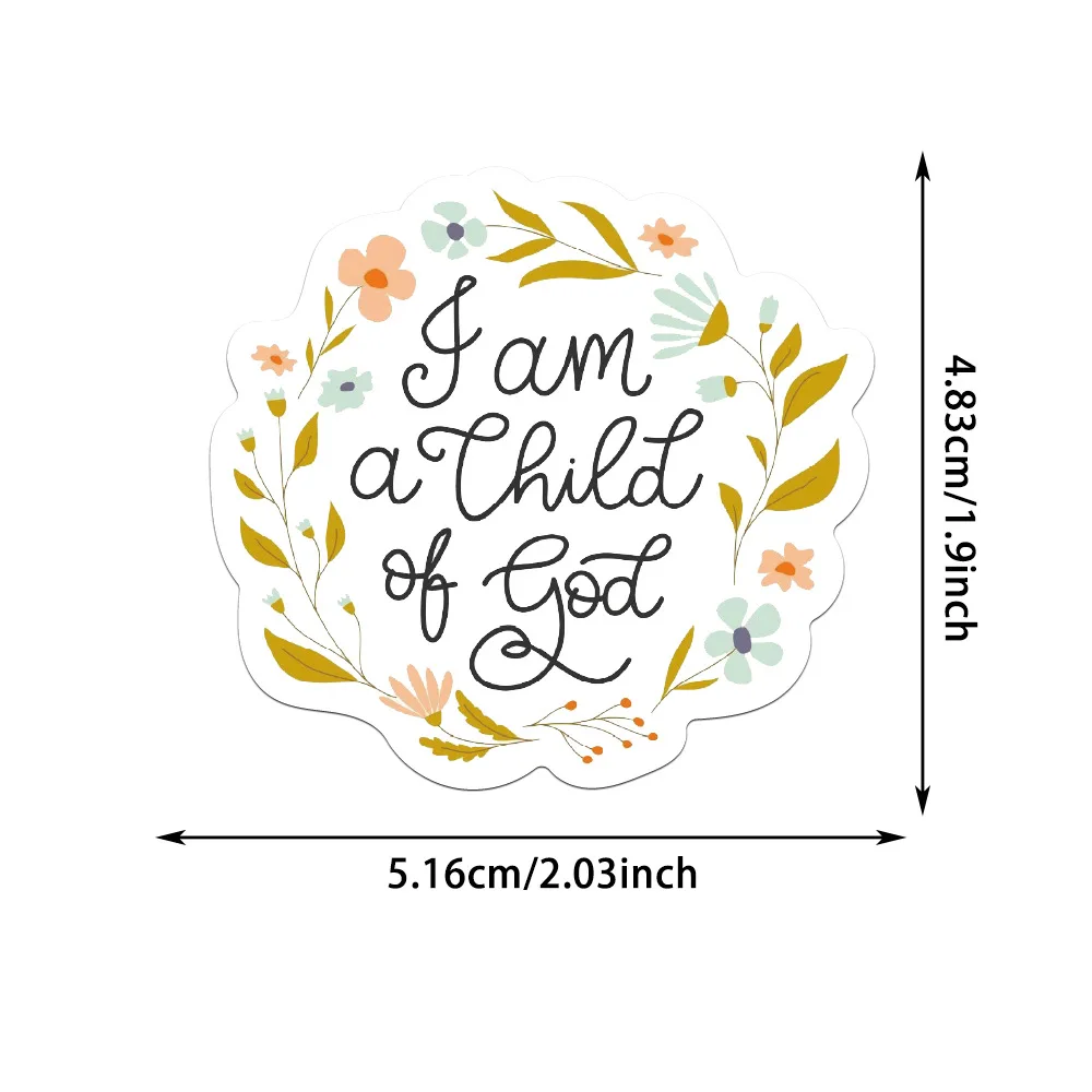 50/200 قطعة الكتاب المقدس إقتباس ملصق حزم ل لوحة الديكور حقائب الهاتف DIY بها بنفسك مقاوم للماء دفتر الاطفال القرطاسية الدعاوى