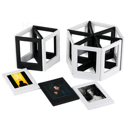 New 5 PACK Magnetic Picture Frames for Refrigerator, 3 Inch Fridge Photo Frame Magnets for Fujifilm Instax Mini Film Papers