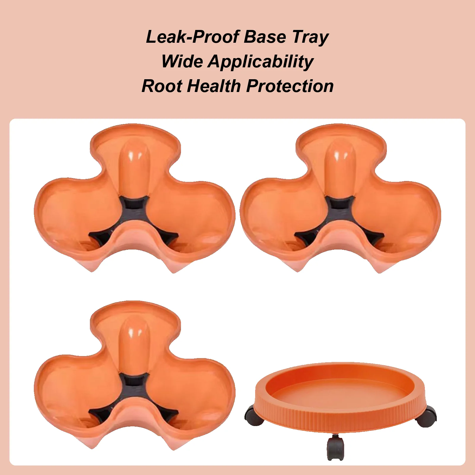 

4 layer stackable vase with movable wheels and vertical gardening seeder for planting flowers strawberries and vegetables