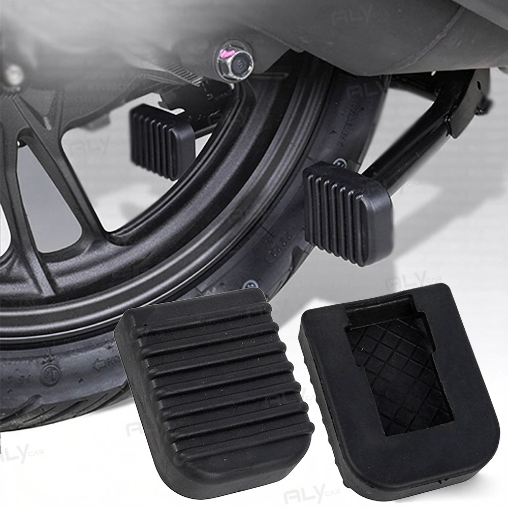 1PCS Motorcycle Footrest Pad Soft Rubber Pad For Scooter Base Plate Anti-slip Pads Motorcycle Base Bracket Extension Foot