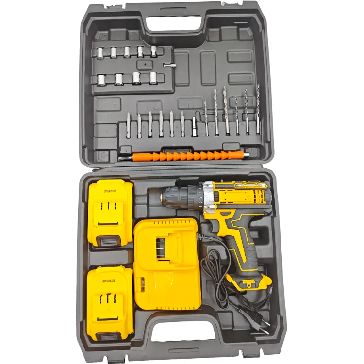hit productCordless Mini Drill Screwdriver Set Electric 21V Li-ion 1.5Ah Battery Variable Speed Industrial Grade 35Nm Max Torque