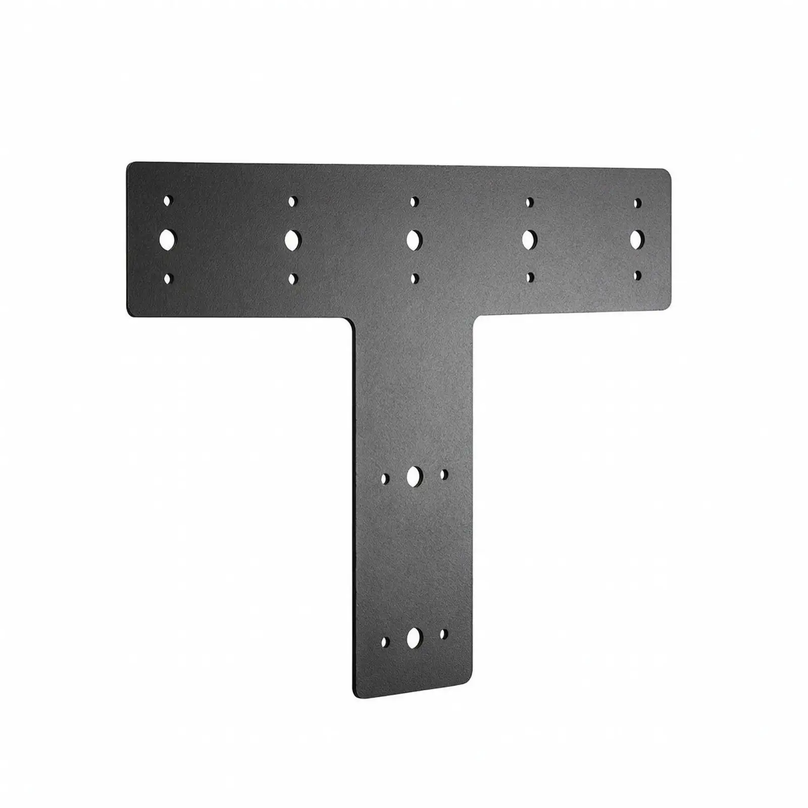 T Flat Bracket with Screw Holes Coated T-Shaped Steel Plate Beam and Post Reinforcement Plate Heavy Duty