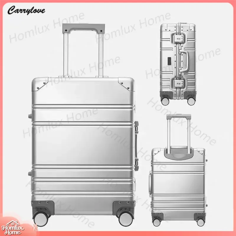 for Carrylove 20 Inch 100 Percent Aluminum Luggage Spinner Carry On Trolley Cabin Suitcase With Wheels Lightweight Travel Bag