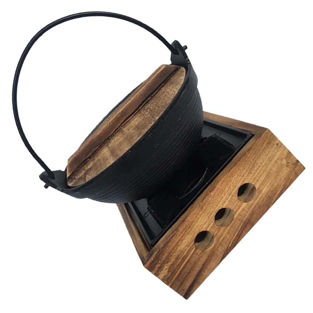 

Cast Iron Set Japanese Style Hot Pot Camping Cookware Non Frying Cast Pot Sticky Cooking Utensil Outdoor Saucepan