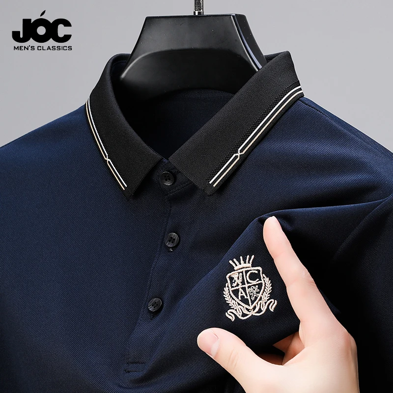 New Men's Casual and Fashionable Embroidered Short Sleeved Polo Shirt Comfortable Breathable and Versatile Summer Top image 4