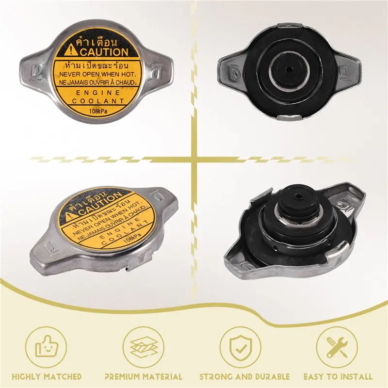Radiator Cap, Replace 16401-31650, For Toyota 4Runner, FJ Cruiser, Tacoma, GX470, IS250 IS350, GS350 GS450H-AU62