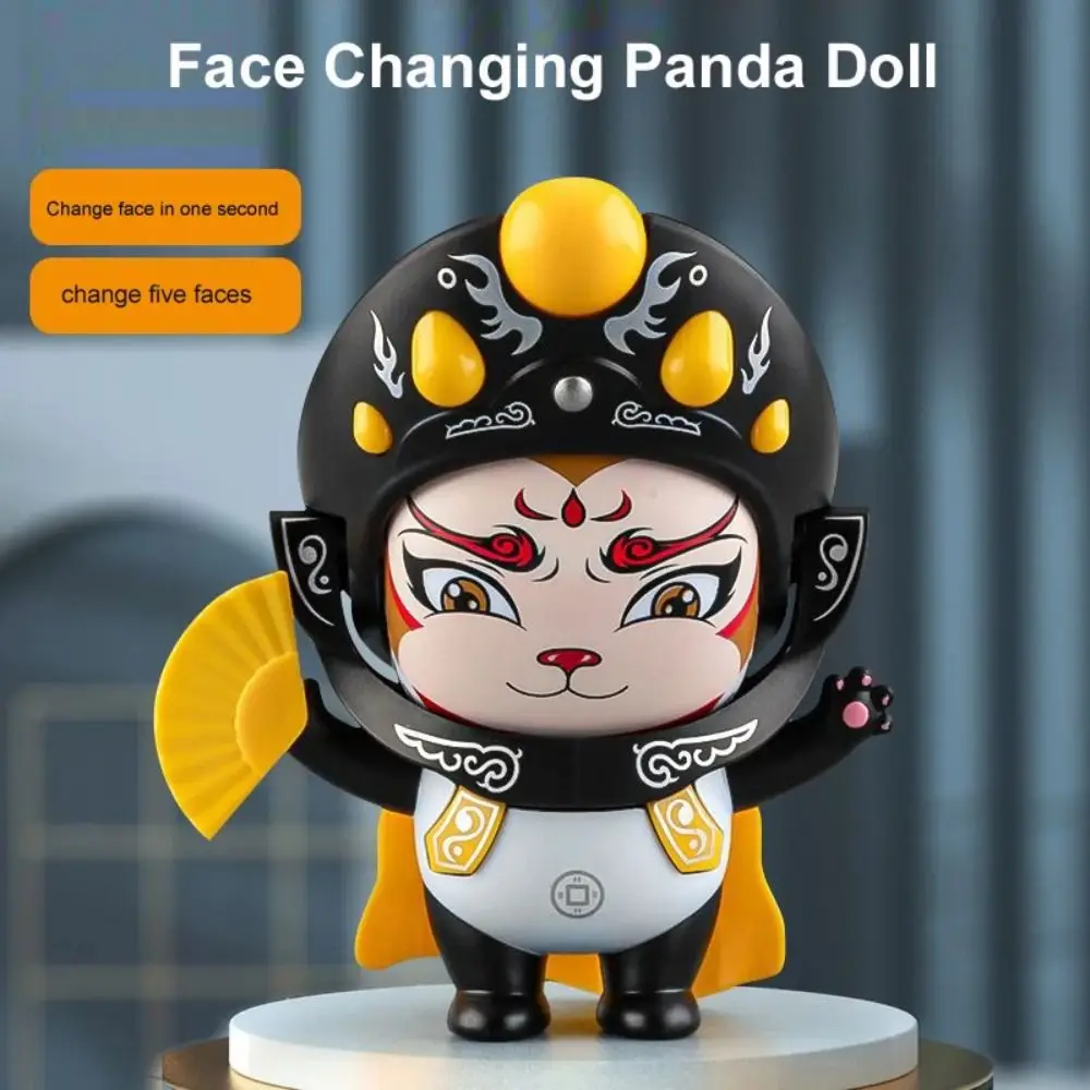 Face Change Sichuan Face Changing Doll Sichuan Opera Chinese Style Face Changing Panda Doll Plastics Mini Face Changing Toy