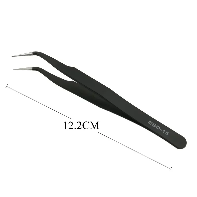 1PC Stainless Steel Straight and Curved Eyelashes Tweezers Eyelash Extension Tweezers Makeup Tools for False Eyelashes