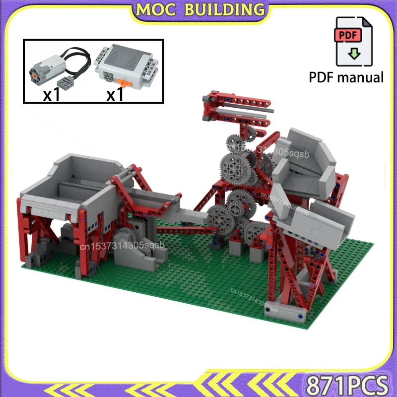 GBC Lift Module MOC Building Blocks Technology Great Ball Contraption Assemble Bricks Bricks Toy Gift