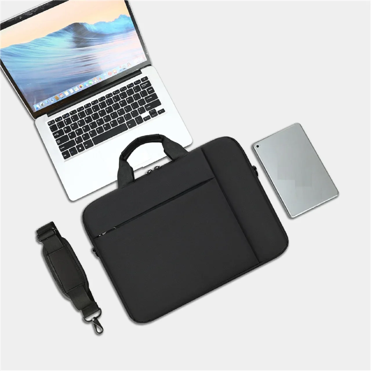 17.75 inch laptop bag, durable waterproof fabric, official document handbag suitable for business people and students