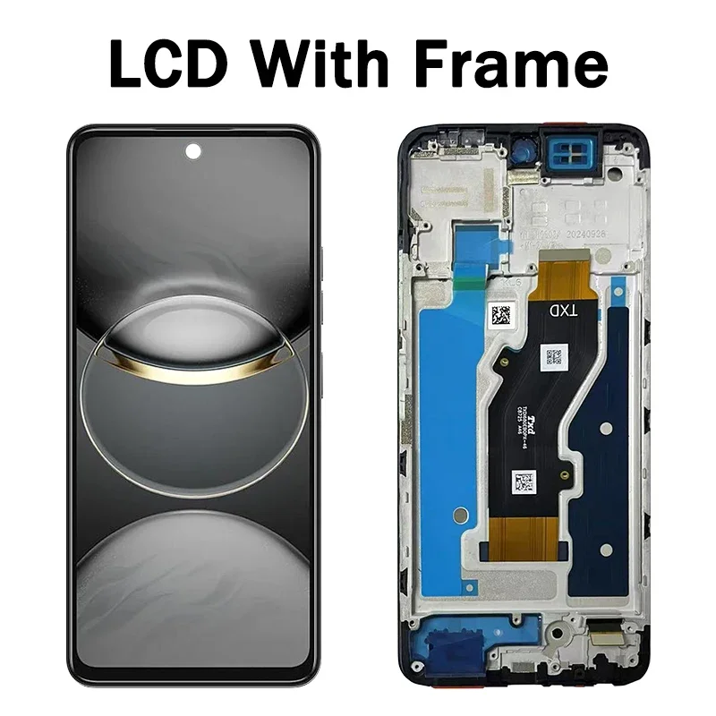 Wyświetlacz 6.67' Testowany Spark30C do Tecno Spark 30C 4G/5G KL8H KL5 KL5N, ekran LCD z dotykiem, digitizer, komplet. — zdjęcie produktu 5