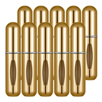 스프레이 펌프가 있는 향수 병, 빈 화장품 용기, 여행용 무화기 병, 5ml 리필 가능 병, 10 개 