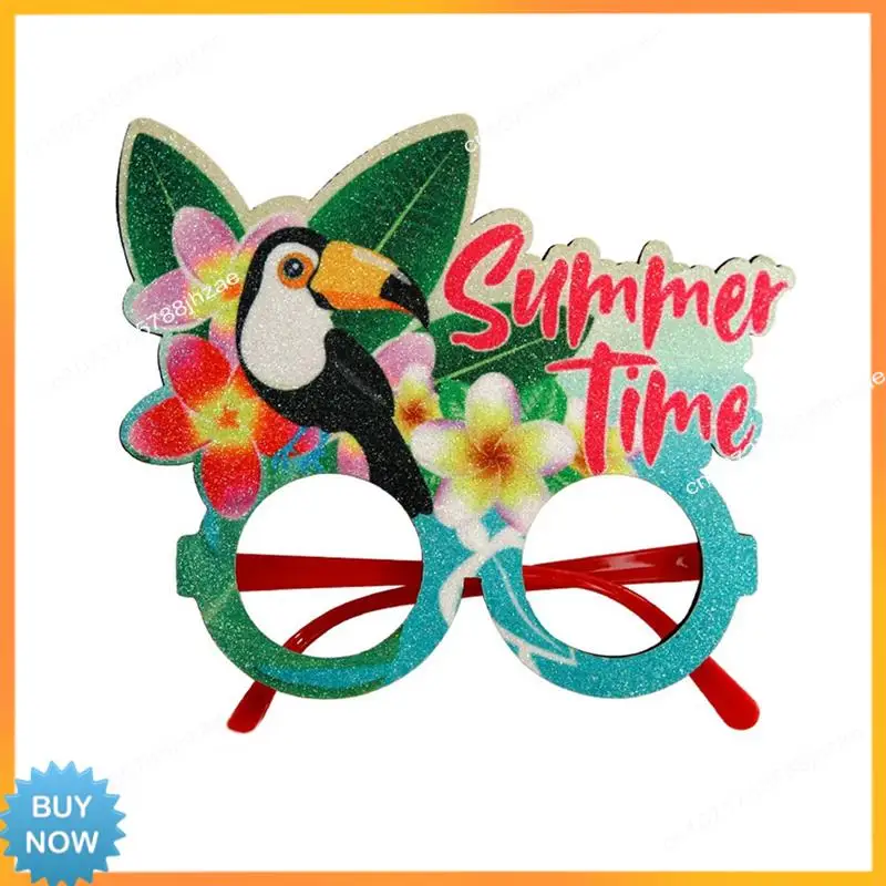 A10R 1 조각 여름 하와이안 안경 표시된 대로 펠트 + 플라스틱 코코넛 나무 사진 안경 프레임,H