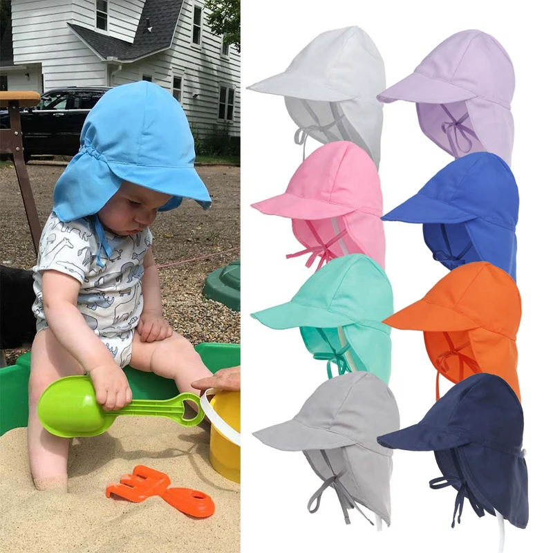 UV Protection Sun Hat Unisex Newborn Infant Toddler Kid Baby Boys Girls Summer Beach Fisherman Hats Outdoor Polyester Bucket Hat