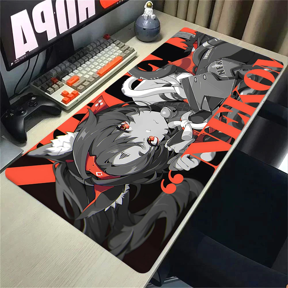 Zenless Zone Zero Mouse Pad ZZZ Nicole Von Lycaon Ellen Zhu Yuan Soldier 11 Anime Big Mouse Mat XXL Large Mousepad Keyboard Mats