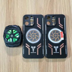 For iPhone 15 Heat Dissipation Cooling Fan Case For iPhone15 Plus Magnetic Hole Drop Resistance Rugged Cover For iPhone15Pro Max