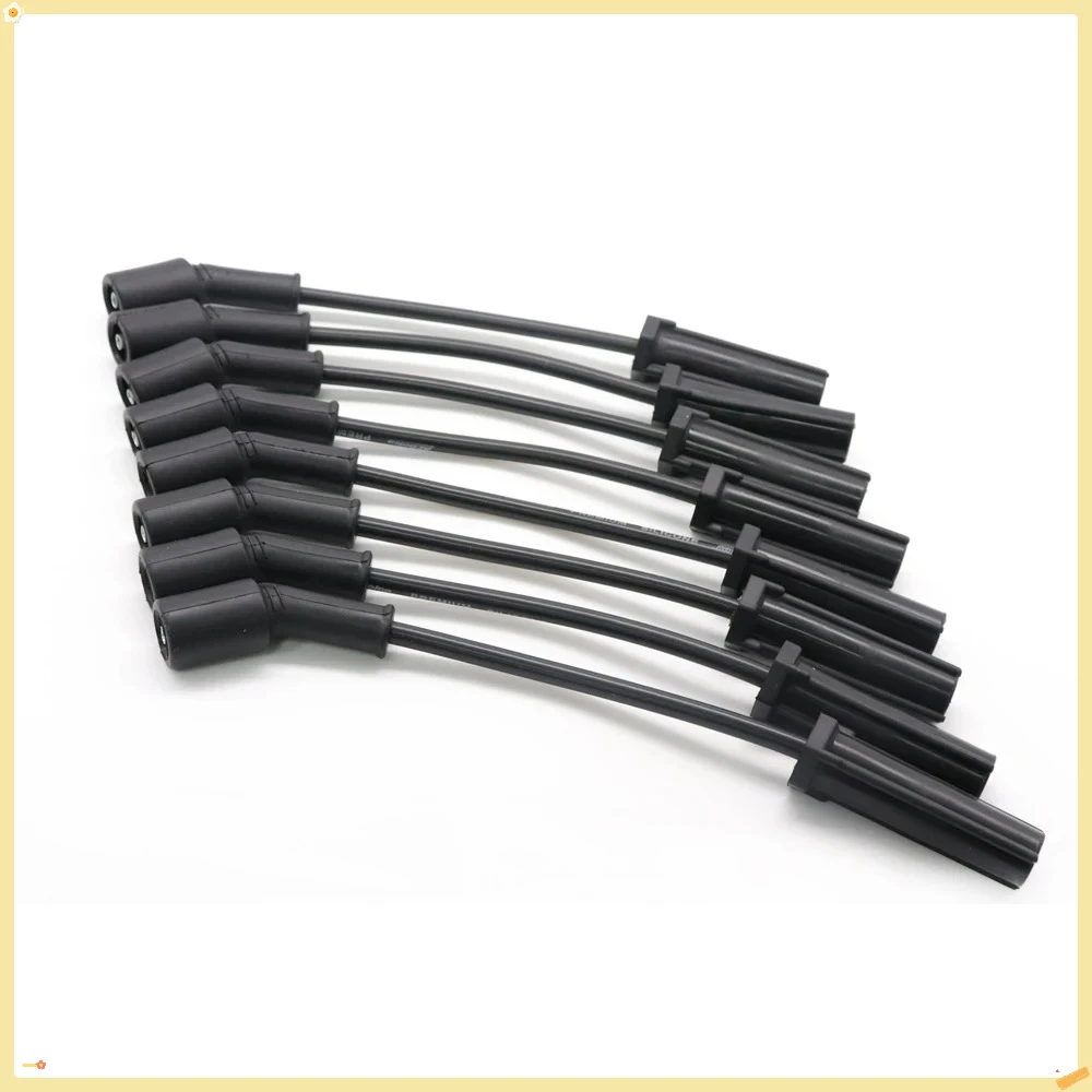 Juego de cables de bujía de encendido, 8 Uds., Cable 9748UU para Chevrolet Camaro Silverado Express GMC Sierra Savana Yukon Hummer