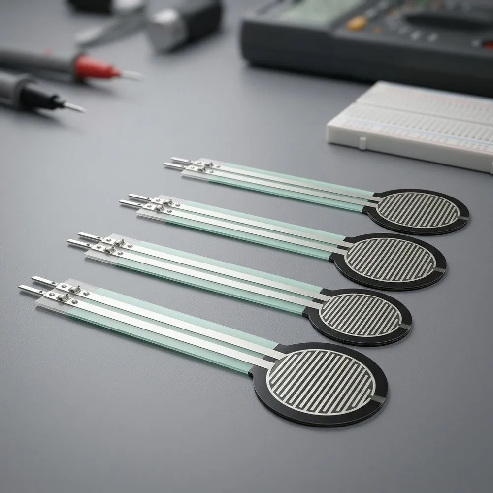 4pcs FSR402 Long-Tail Resistive Thin-Film Pressure Sensors Single-point Pressure Sensor For Pillows Robotics Tactile Sensing