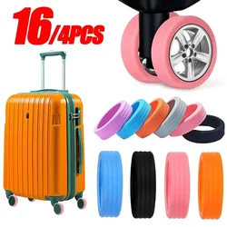 16/4Pcs Silicone Wheel Protector For Luggage Reduce Noise Travel Luggage Suitcase Wheels Cover Castor Sleeve Luggage Accessories