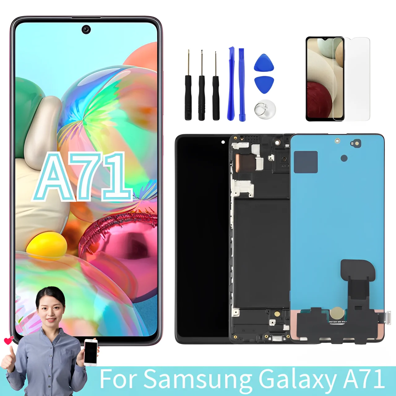 

ЖК-экран для Samsung galaxy a71, 6,7 дюйма, 4G