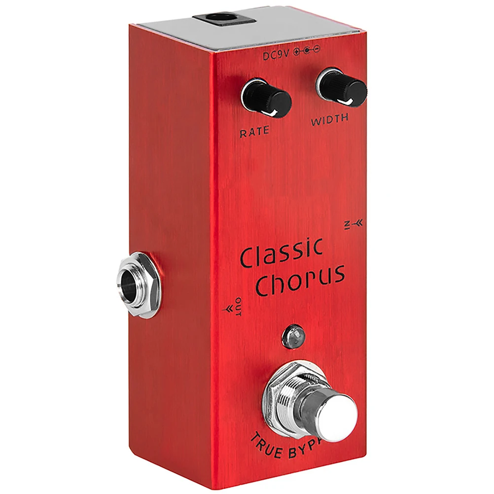 

Electric Guitar Effect Pedal True Bypass Compact Design Classic Chorus Tone Preservation For Metal Rock Practice Performance