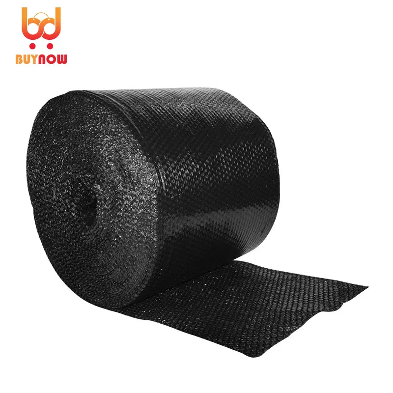 20/30/40/50cm Width Packaging products Pure black opaque shockproof bubble film Food packaging film for express moving