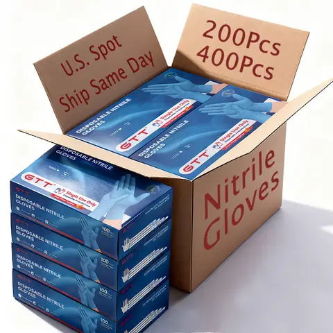 200/400Pcs Disposable Nitrile Gloves Clearance Ultra-Durable Gloves Thicken Latex Free for Food Preparation Kitchen Clean Tattoo