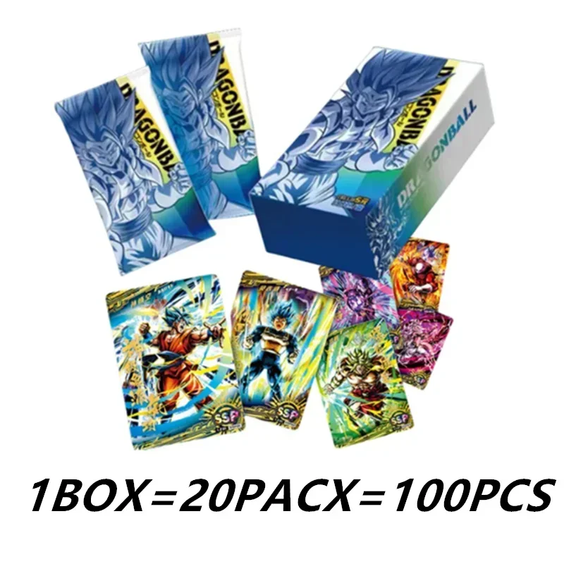 Dragon Ball Collection Card Shiny Son Goku Saiyan Vegeta Trading Proxy Flash Cards Gam Anime Battle Carte for Children Gift Toy